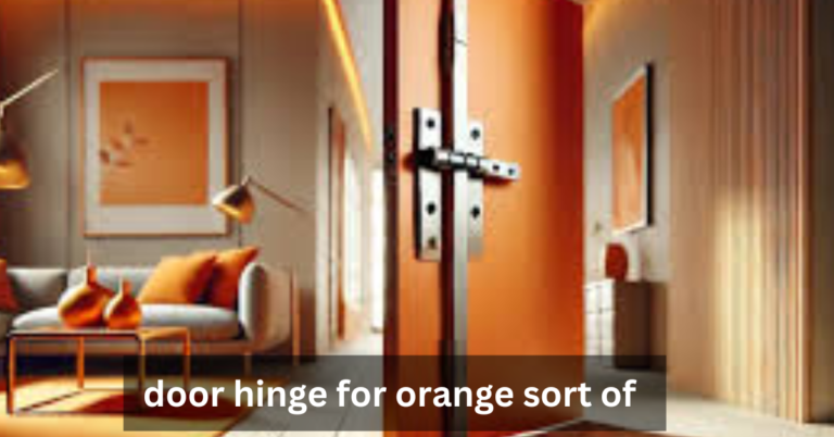 Door Hinge for Orange Sort of: Adding Personality to Home